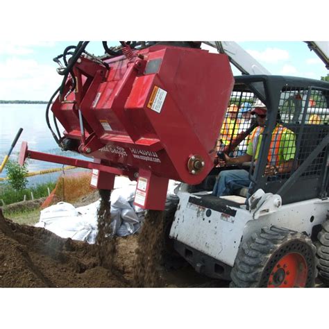 skid steer bagging attachment|ezspotur sand bagger.